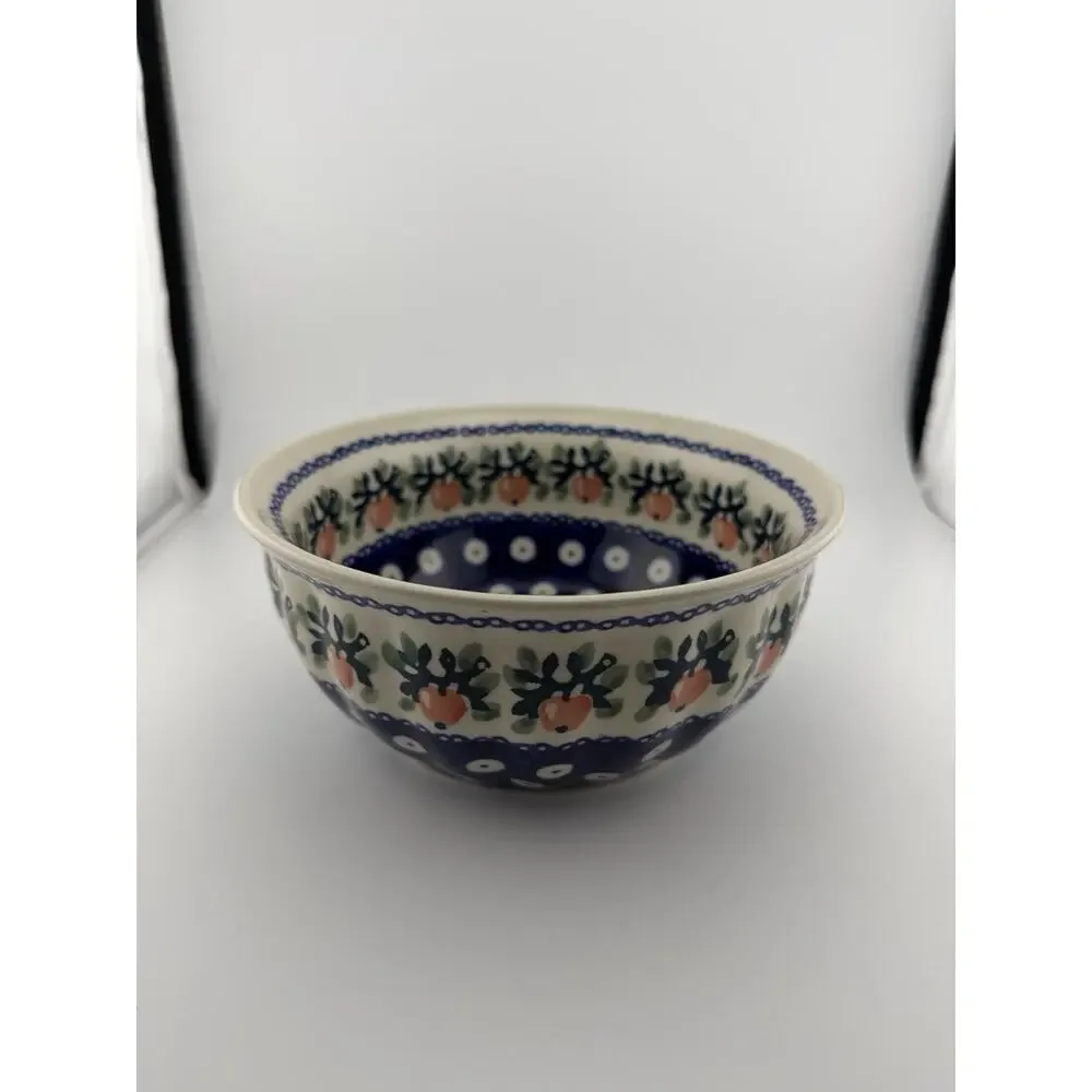 Boleslawiec Manufakura Polish Pottery Apple Bowl 6.75